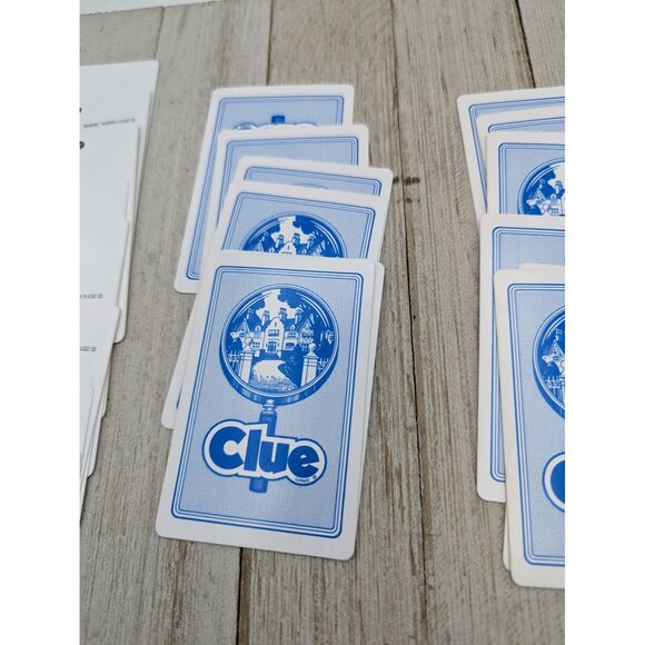 2014 Classic 1986 Clue Board Game Replacement Parts Cards Weapons Suspects Rooms - Picture 5 of 6